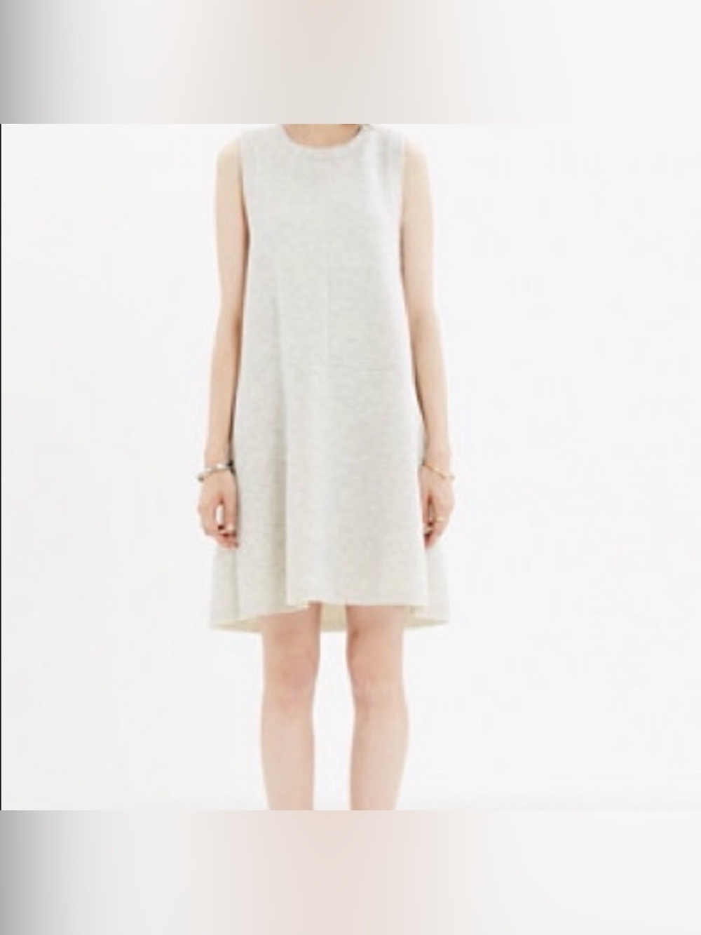 Madewell Women’s Scuba Anytime Dress 100% Viscose Light Heather Gray XS